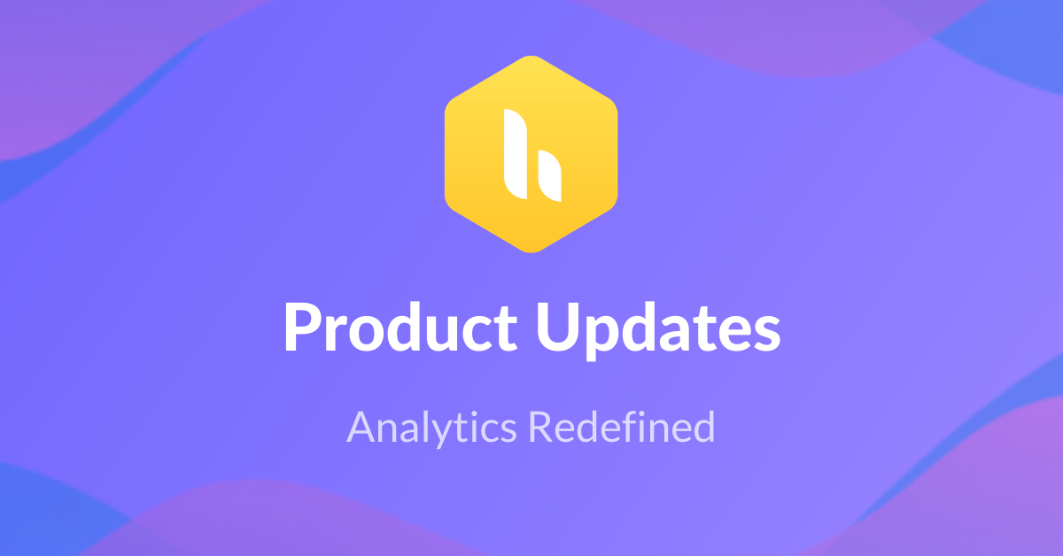 product updates - new analytics