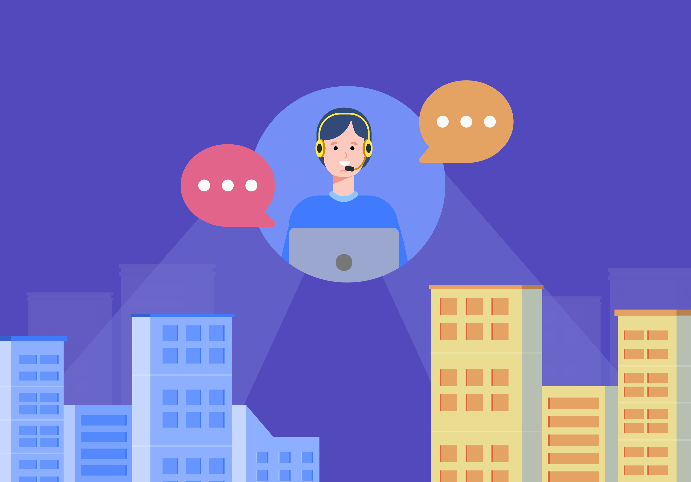 b2b customer service header