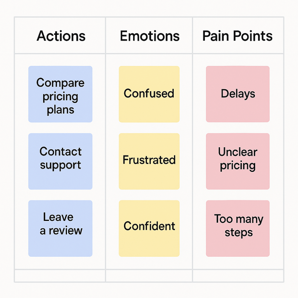 Tracing the journey of the customers helps you understand how they feel