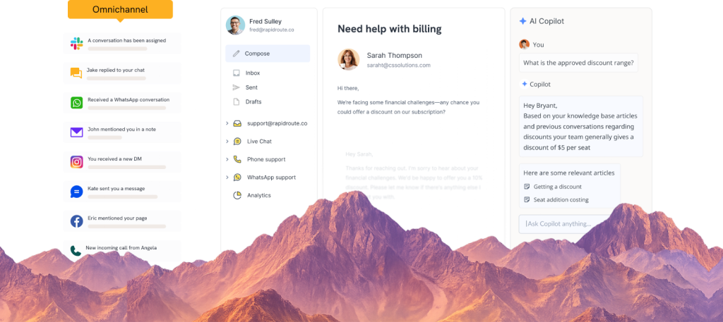 Hiver helps unify conversations in one omnichannel inbox and deliver stellar support across email, chat, voice, WhatsApp, and more.