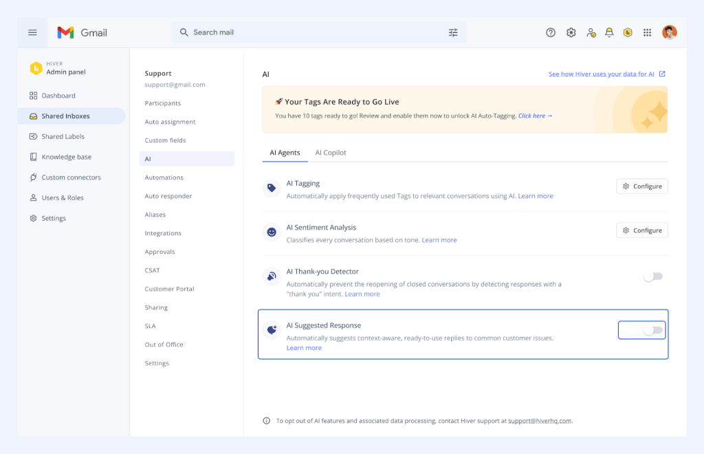 Deliver timely support, every time with Hiver’s SLAs