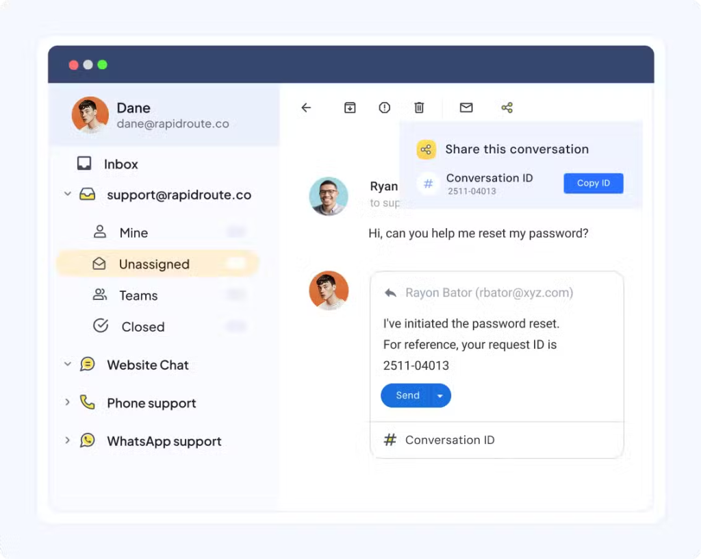 Hiver’s Ticketing System