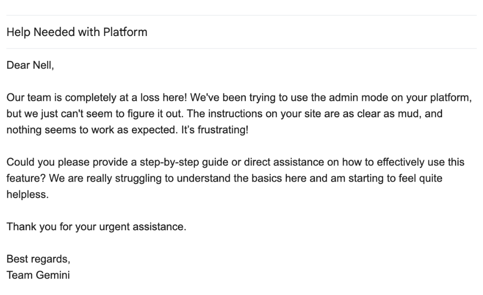“How to use this feature” query