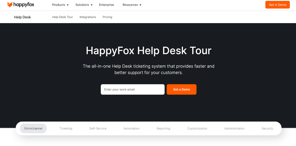 HappyFox Help Desk in action