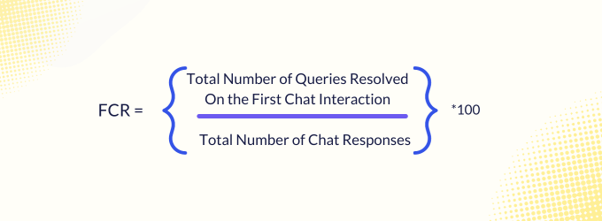 How to calculate the first contact resolution rate