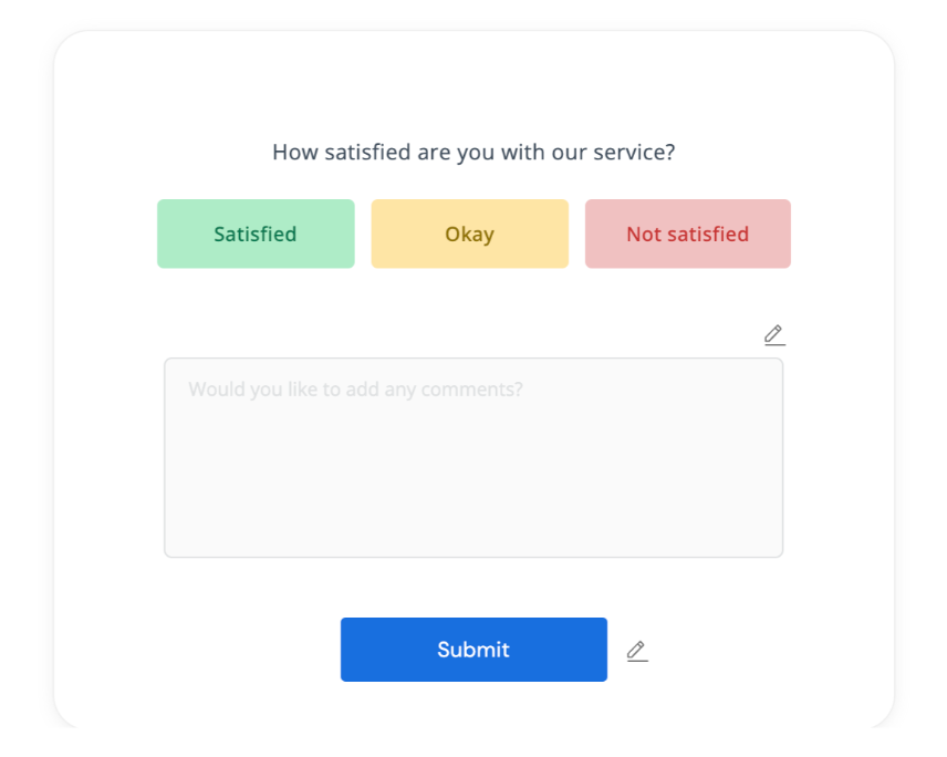 The CSAT surveys allow you to understand how your customers feel