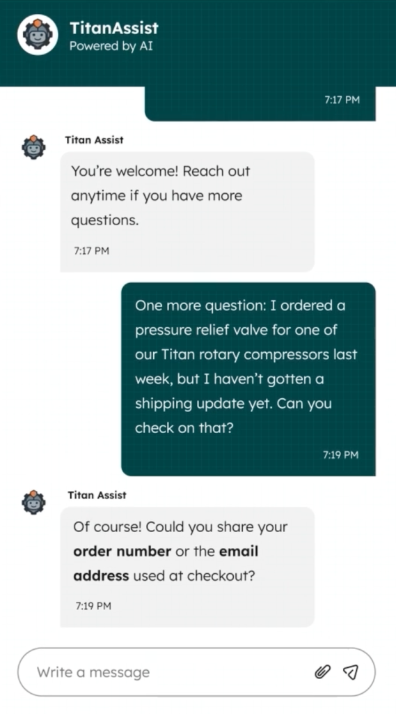 HubSpot Service Hub’s AI takes care of common queries through chat