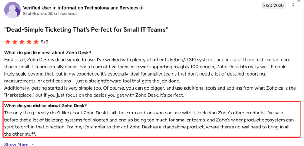 Zoho’s omnichannel featureusage review