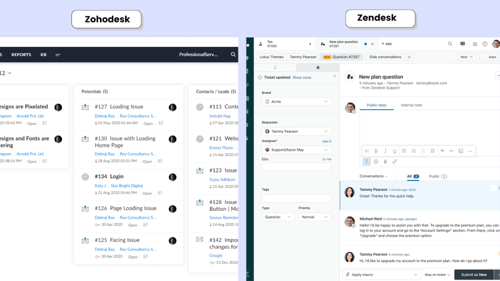 Zohodesk vs Zendesk Implementation