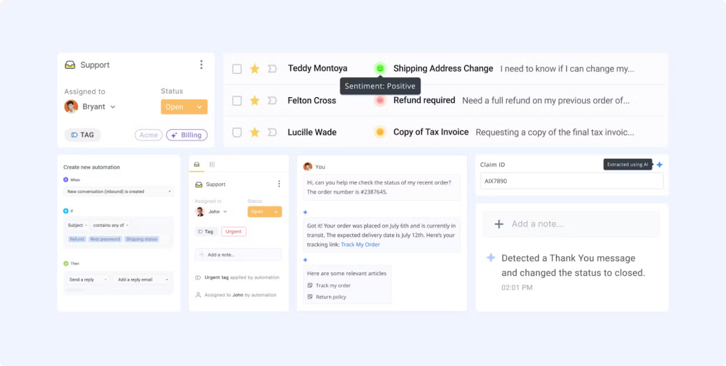 Hiver’s AI features