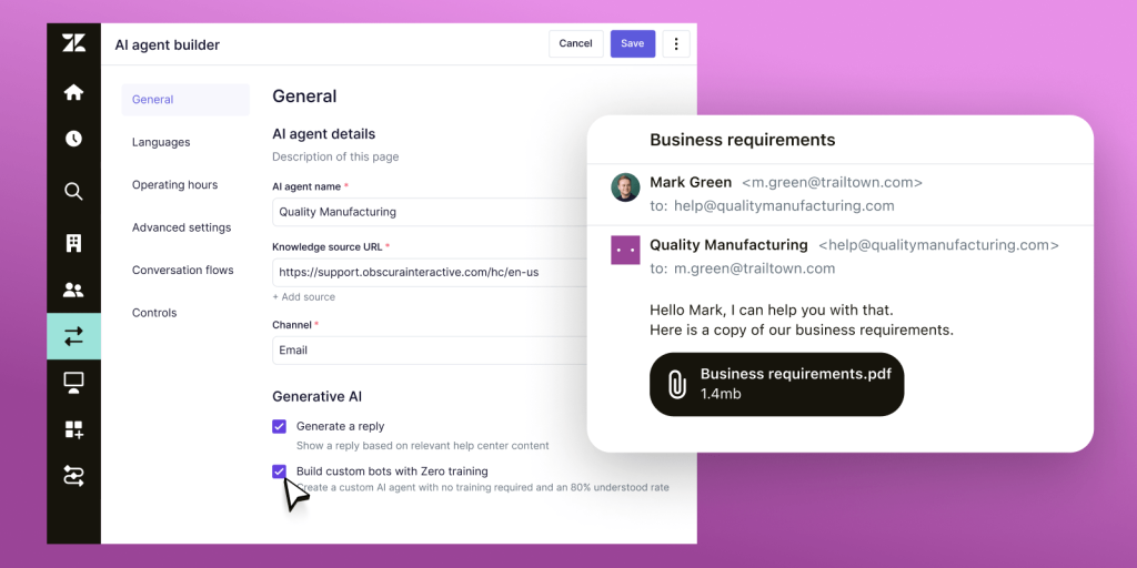 Zendesk AI for Agents