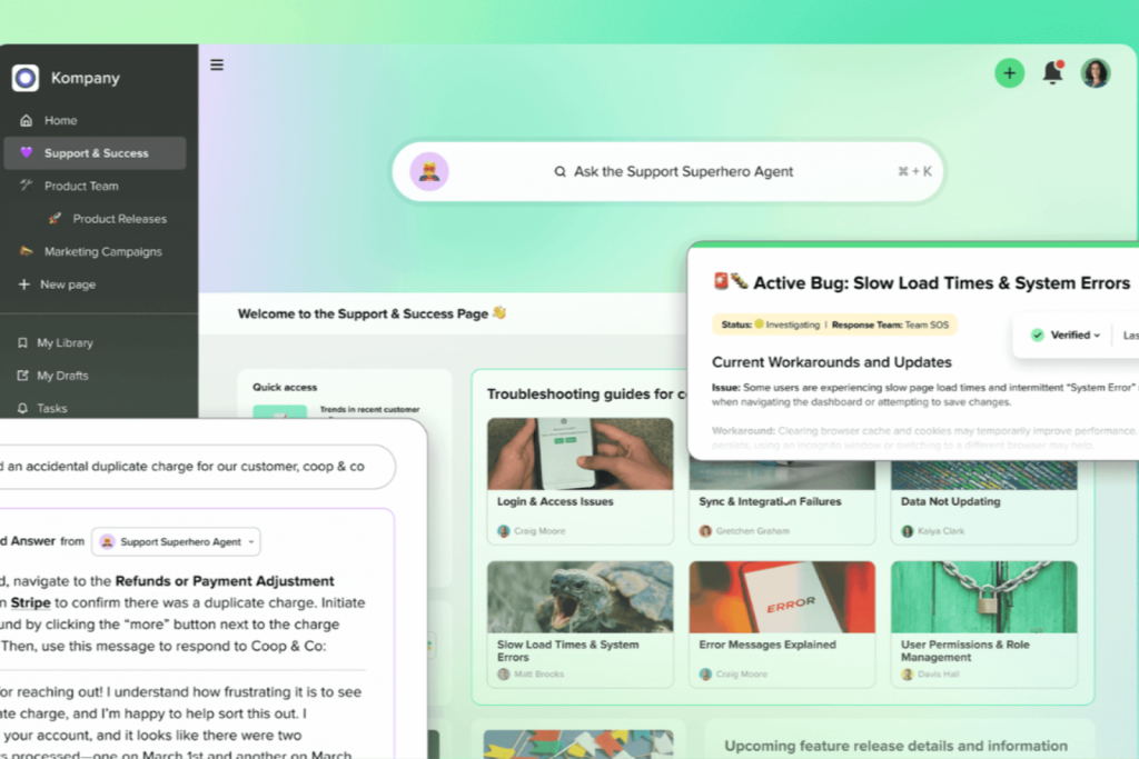 Guru is an AI tool built on your company's knowledge base
