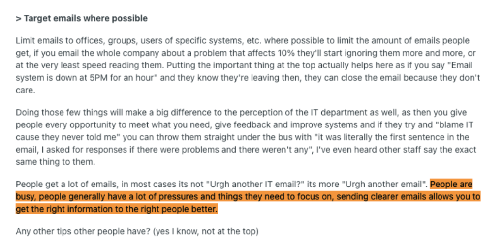 Start Your Email With the Most Important Details