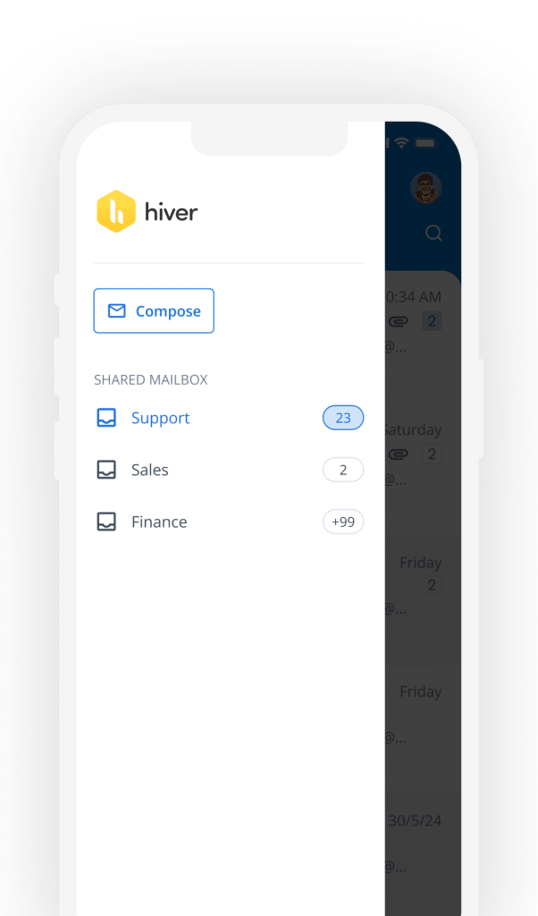 Mobile App for Hiver for Outlook