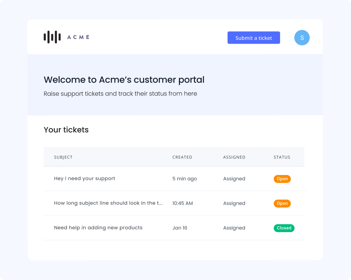 Boost self-service with a Customer Portal