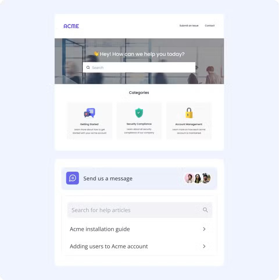 With self service portals, customers can find answers to basic questions