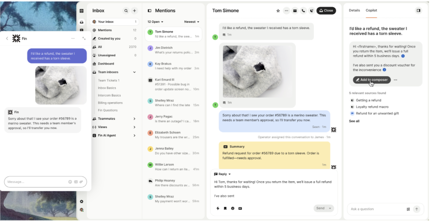 Intercom is a fully integrated, omnichannel help desk
