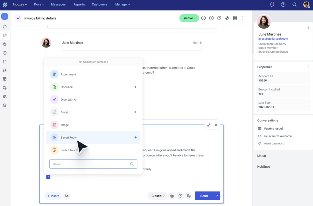 Help Scout support platform