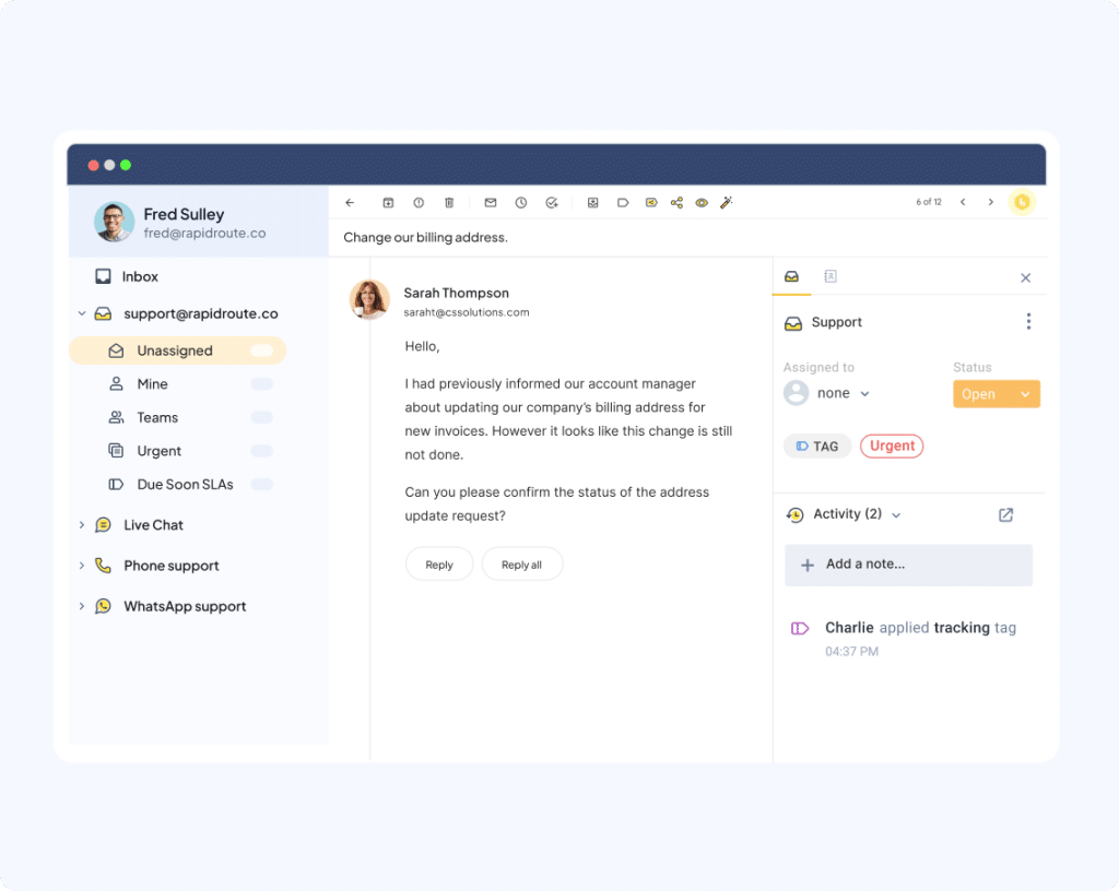 Outlook Shared Inbox