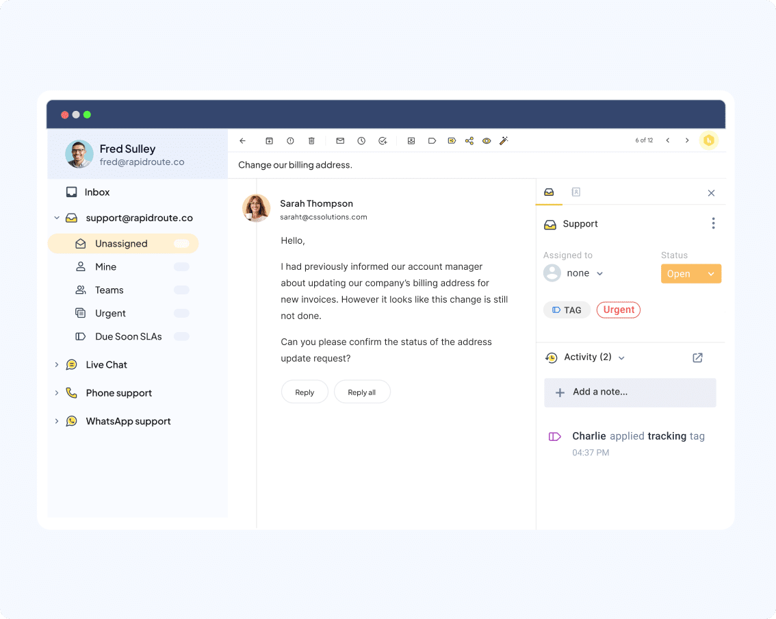 Outlook Shared Inbox