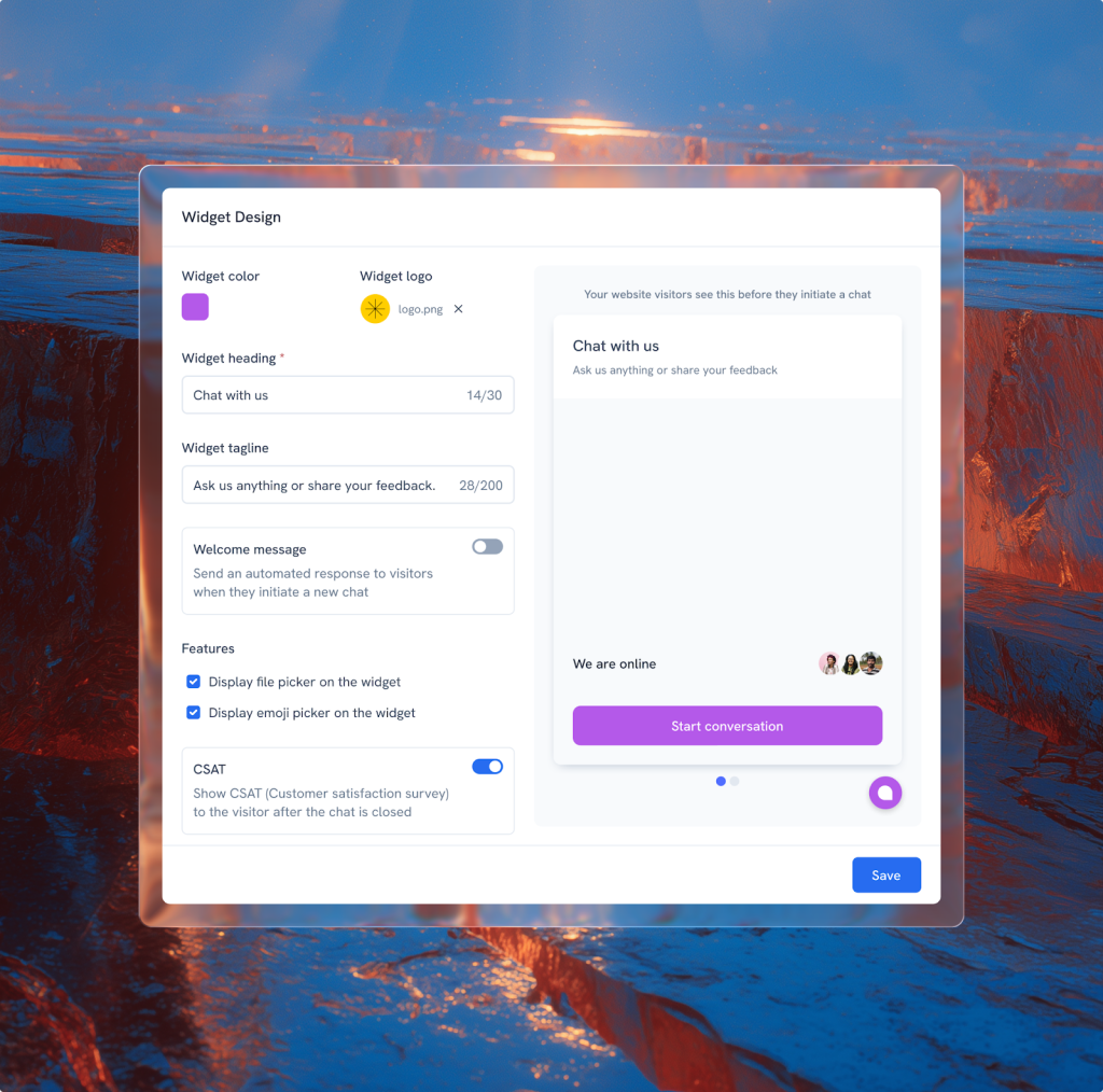 Get complete visibility on all customer chats, including who’s handling what in your shared inbox.