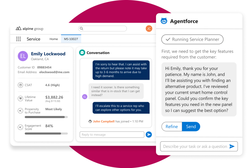 Salesforce brings all customer information in one place