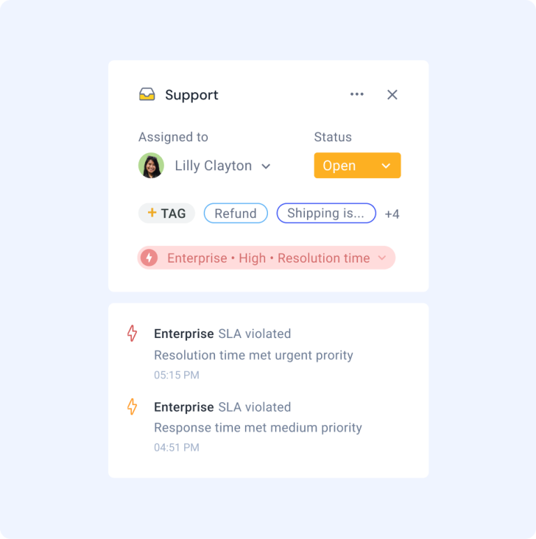 Deliver timely support with SLA tracking in Hiver