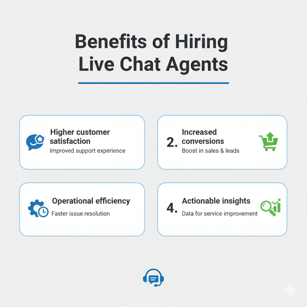 Live chat agents offer many benefits over chatbots