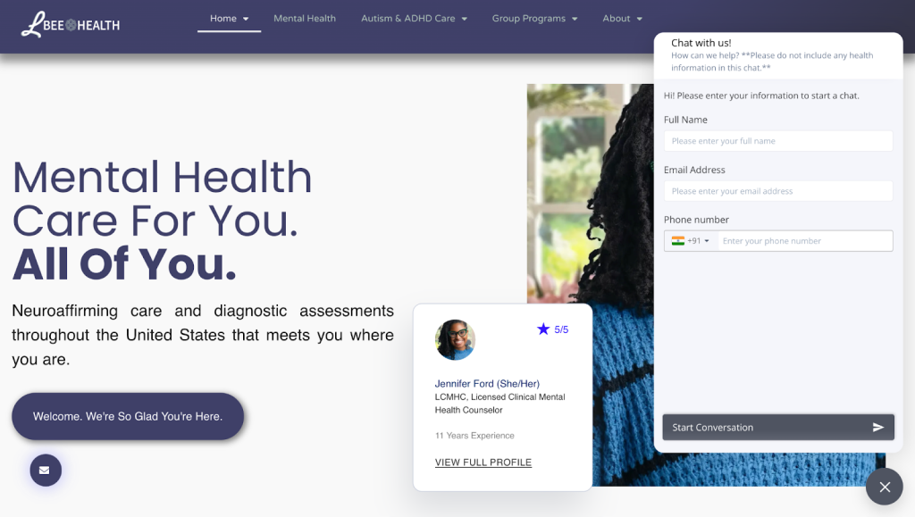 Lbee Health, which uses Hiver’s chatbot