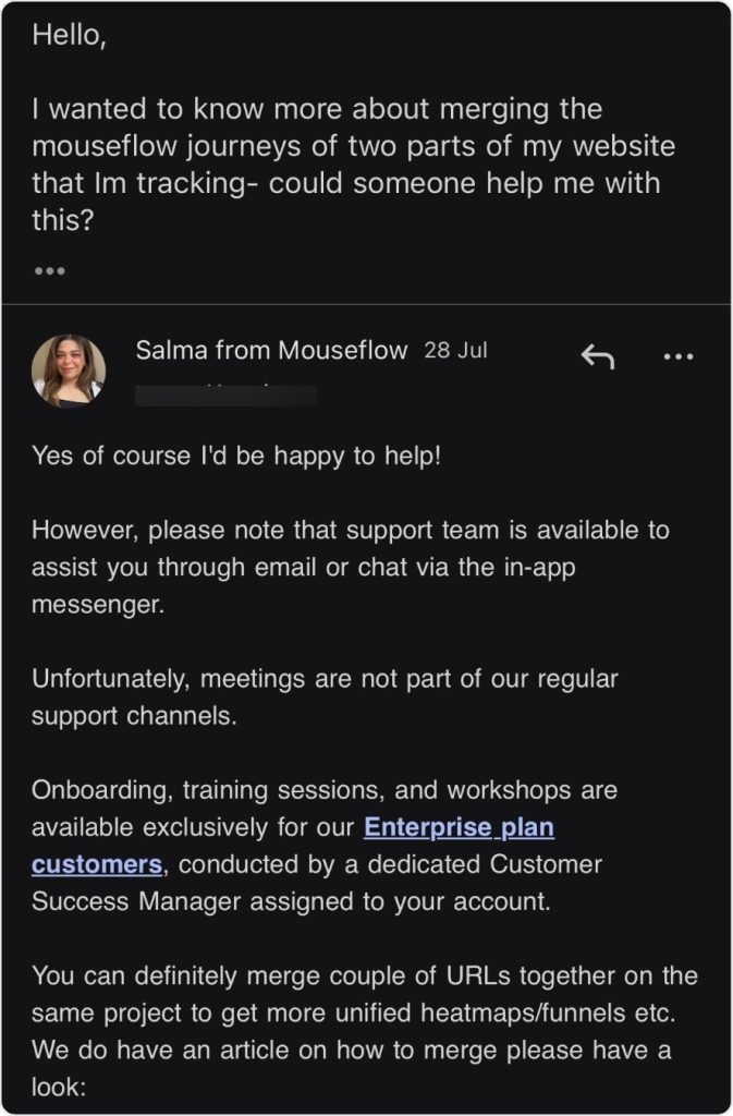 Subscription tier-based support