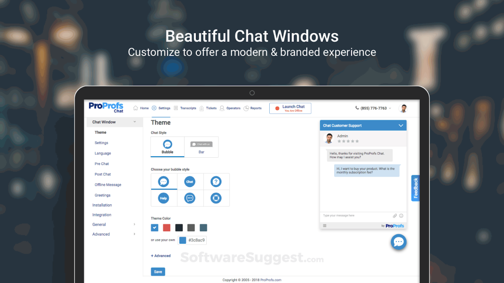 ProProf’s Live Chat