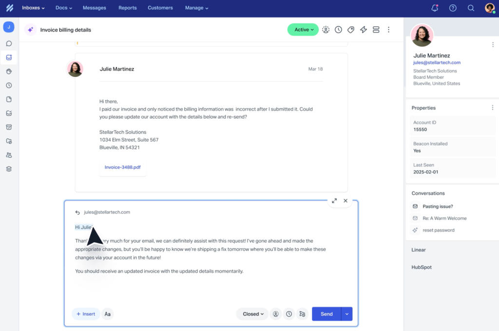 Help Scout help desk platform