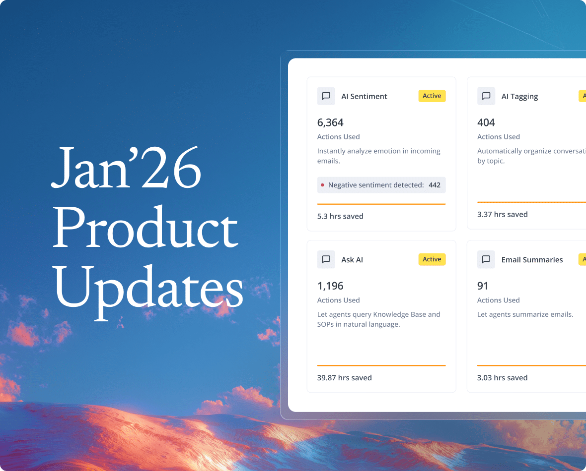 Jan 2026 Product Updates