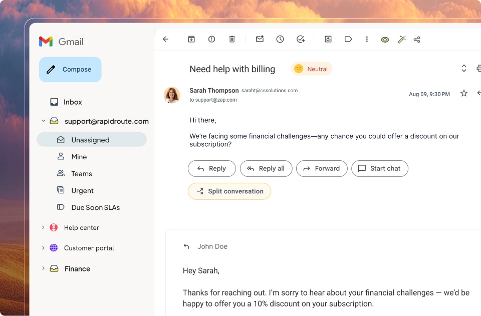 Hiver in Gmail