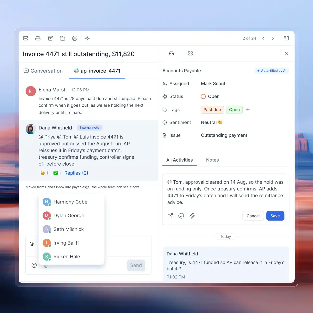 Manage, track, route, and collaborate on emails
