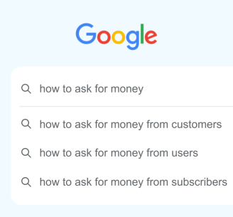 How to ask for money